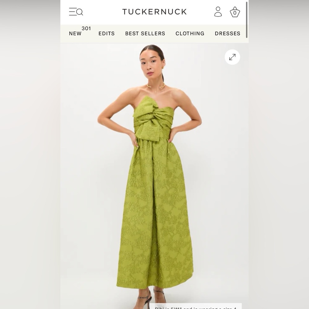 Tuckernuck Brocade Strapless Kathleen Gown
